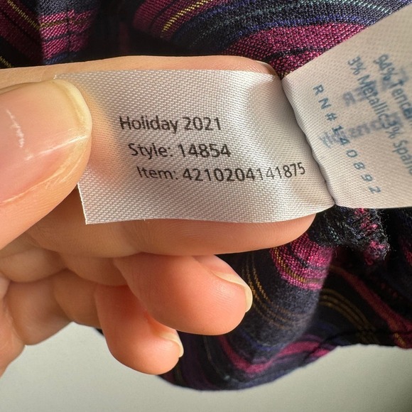 Marine Layer Jamie Banded Collar Top - Picture 5 of 5